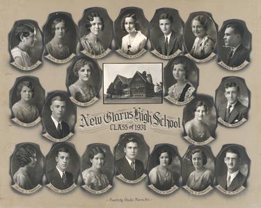1931 New Glarus High School graduating class
