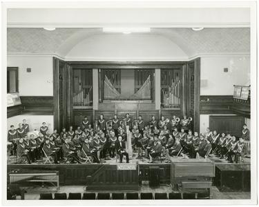 Ray Dvorak and the University of Wisconsin Concert Band in Music Hall