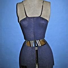 Sally Stitch dress form in gray and blue