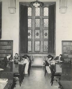 Windows in Curran Library, 1940s