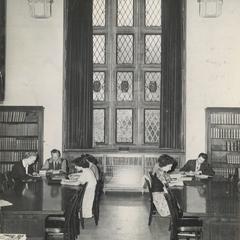 Windows in Curran Library, 1940s
