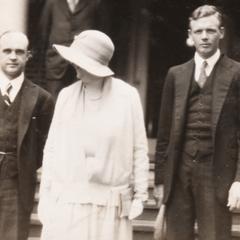 President Frank, Mary Frank and Charles Lindbergh