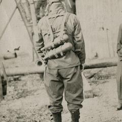 Mine rescue suit with air tanks