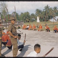 Kammu (Khmu') guards at ceremony