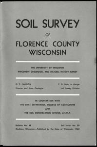 Soil survey of Florence County, Wisconsin