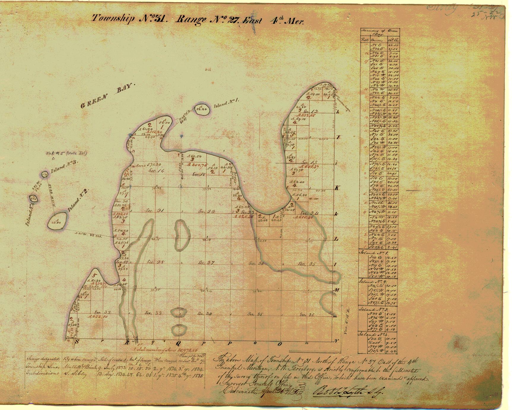 [Public Land Survey System map: Wisconsin Township 31 North, Range 27 East]