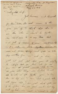 Letter from Robert C. Johnson to Dorothy "Dot" Johnson