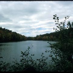 View of lake in fall, Hanson Property
