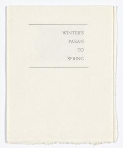 Winter's paean to spring