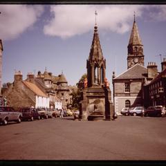 Market square, royal burgh of Auchtermuchty, Fife