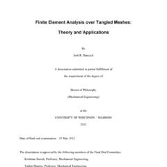 Finite Element Analysis over Tangled Meshes: Theory and Applications