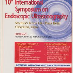 10th International Symposium on Endoscopic Ultrasonography advertisement