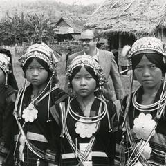 Five Akha women attend school dedication in Houa Khong Province