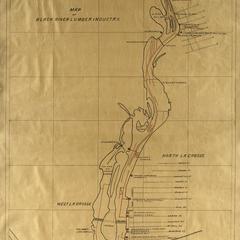 Map of Black River lumber industry