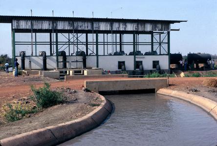 Irrigation Pump House and Canal in Jahally/Pacharr Rice Project