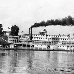 Side view of the Gordon C. Greene on river