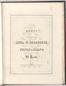 Admired duett in Donizetti's opera Linda di Chamounix