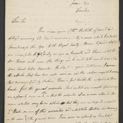 [Two letters to Sir Joseph Banks]