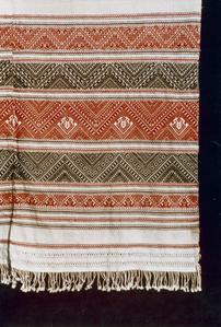 A Lu woven textile from Houa Khong Province