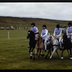 Group of young pony racers, 1986 Arbroath Agricultural Show