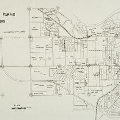 Plan, University farms, 1953