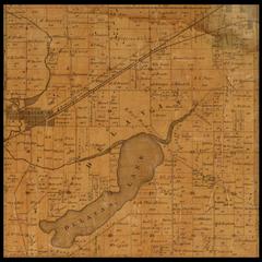 Delavan Township plat map, 1857