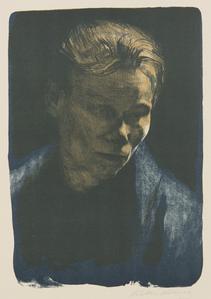 Portrait of a Working-Class Woman with Blue Shawl (Brustbild einer Arbeiterfrau mit blauem Tuch)