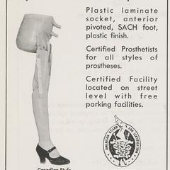 United Limb & Brace Company advertisement