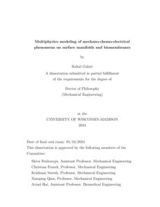 Multiphysics modeling of mechano-chemo-electrical phenomena on surface manifolds and biomembranes