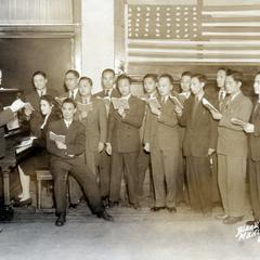 Chinese students learning American songs