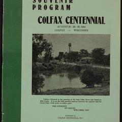 Colfax centennial : souvenir program, August 28-29-30, 1964