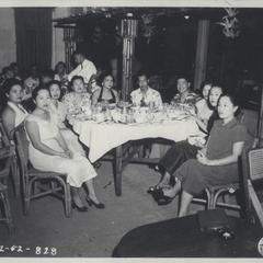 Cadets and female guests at a reunion party