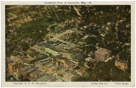 Aerial view of Janesville