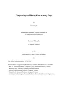 Diagnosing and Fixing Concurrency Bugs
