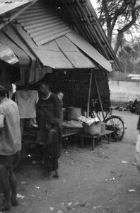Hmong woman and child at morning market