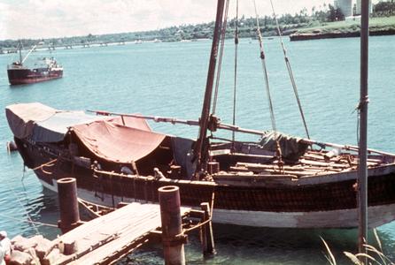 Close-Up of a Dhow (Sailboat)