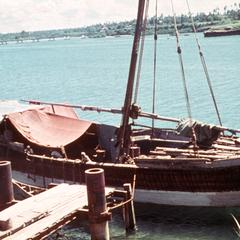 Close-Up of a Dhow (Sailboat)