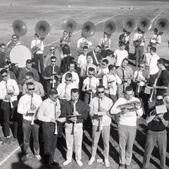 UW band practices for 1963 Rose Bowl