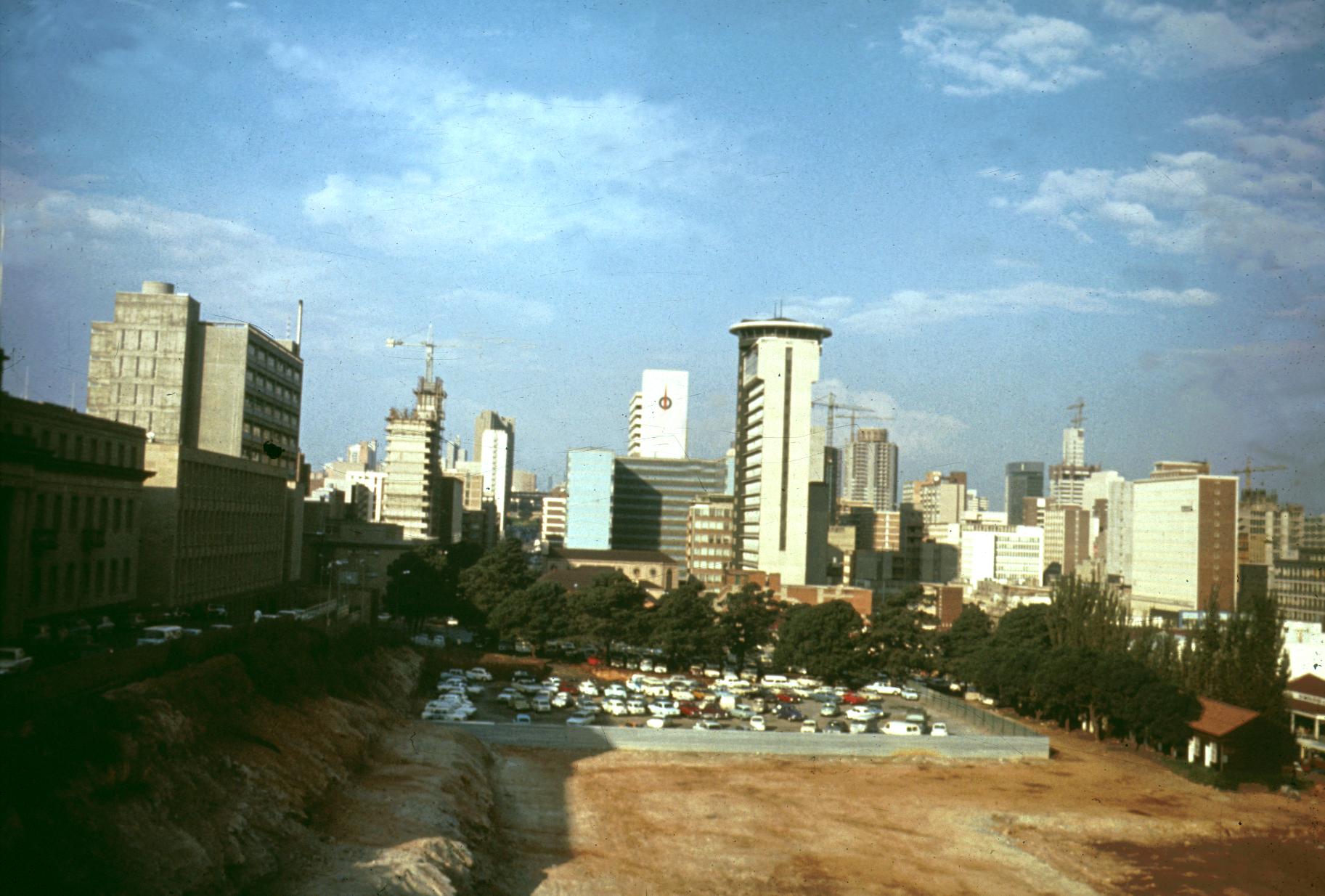 Skyline of Johannesburg as Seen from University of Witwatersrand