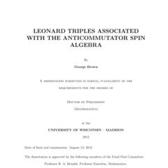 Leonard triples associated with the anticommutator spin algebra