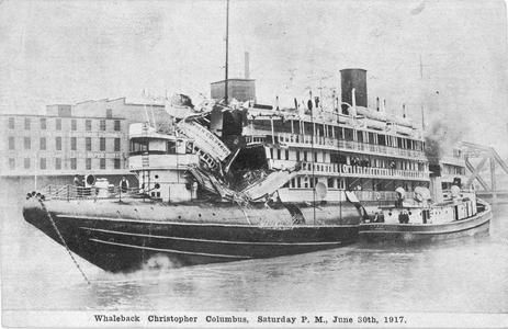 Whaleback Christopher Columbus, Saturday p.m., June 30th, 1917