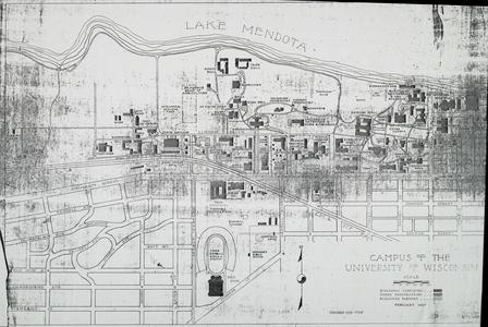 Map, UW-Madison, 1930