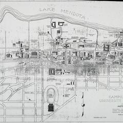 Map, UW-Madison, 1930