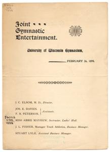 Joint gymnastic entertainment, 1898