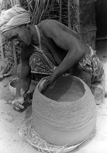 Woman Making a Pot
