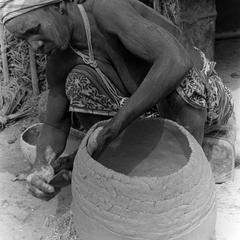 Woman Making a Pot