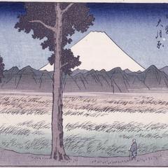 Otsuki Plain in Kai Province, no. 5 from the series Thirty-six Views of Mt. Fuji