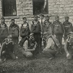 Mine rescue class photo at the Wisconsin Mining School