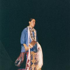 Native American dancer performs during 2004 MCOR