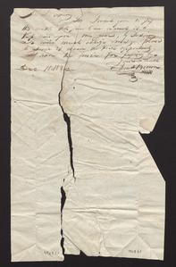 Letter from Thomas Brown to Felix Dominy, 1832